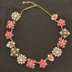 Loft Colorful Crystal Statement Necklace